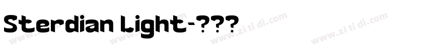 Sterdian Light字体转换 Sterdian Light字体转换